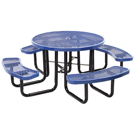 Round Angle Iron Picnic Table